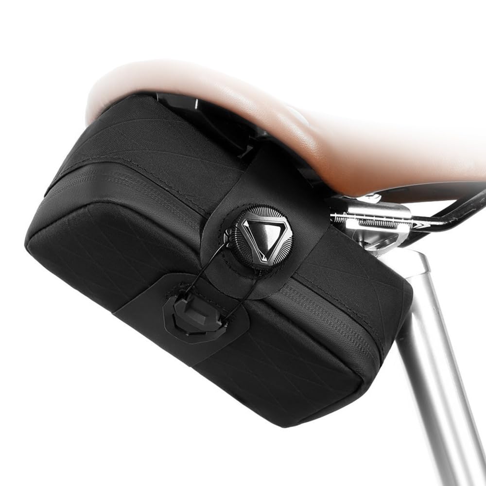 DONGKER Bike Bag, 0.8L Fahrrad Satteltasche mit Capture-System, Wasserdichter Fahrradsitz Tasche für