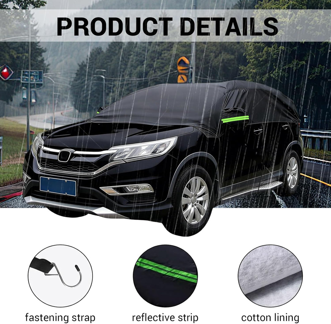 Auto Halbgarage Wasserdicht Universal Halbgarage Autoabdeckung, Abdeckplane Auto All Weather, Wasser