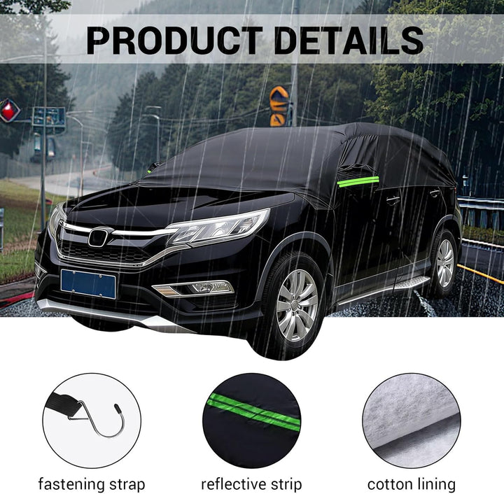 Auto Halbgarage Wasserdicht Universal Halbgarage Autoabdeckung, Abdeckplane Auto All Weather, Wasser