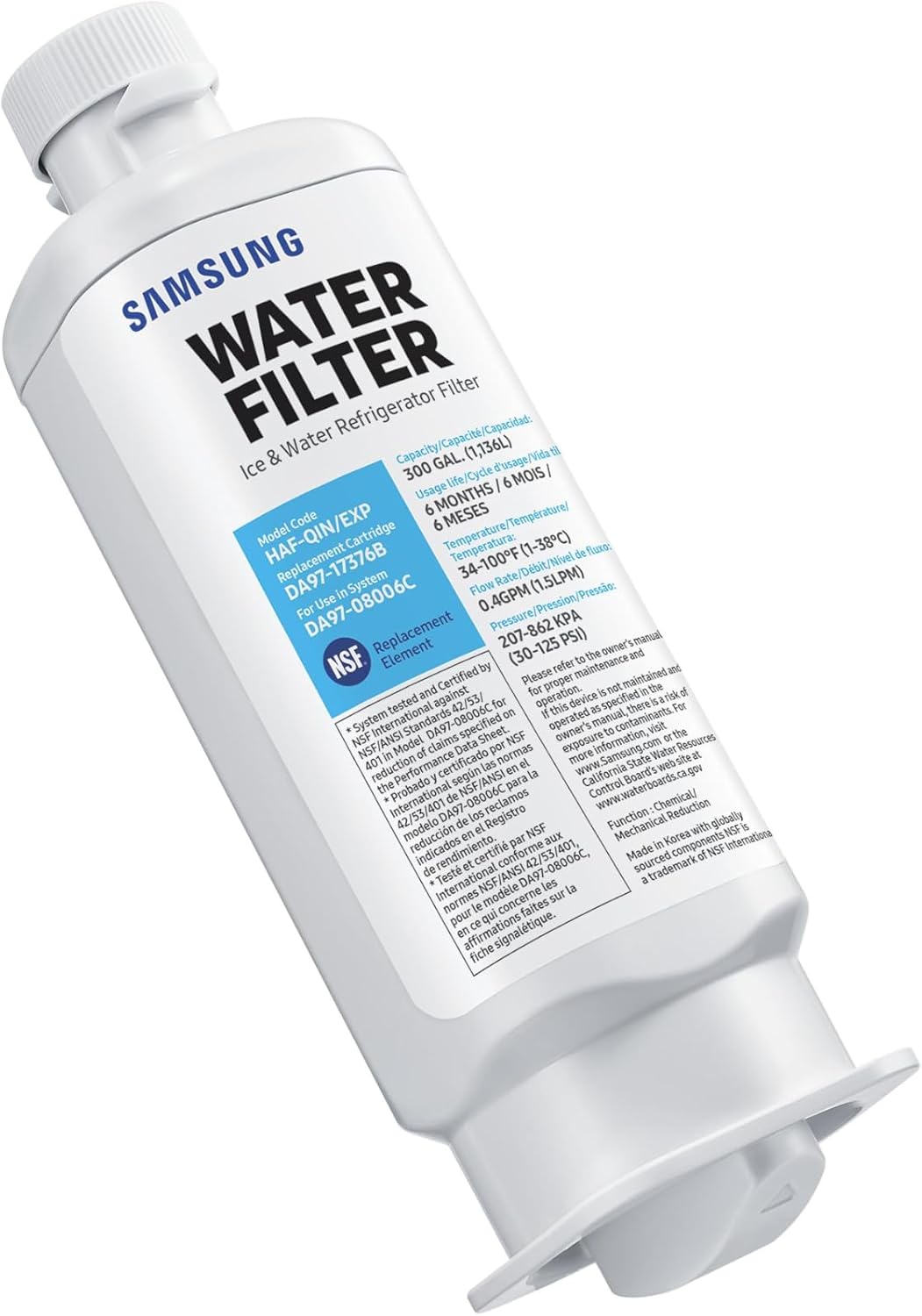 Interner Wasserfilter HAF-QIN/EXP für French Door (RF6*/RF5*) Weiss, Weiss