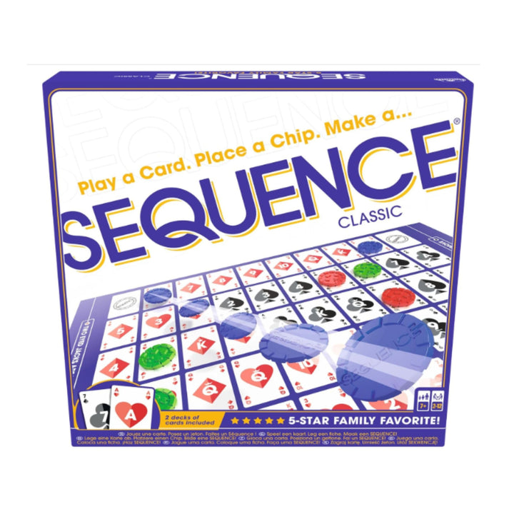 Sequence Classic, EIN Brettspiel für Kinder und Erwachsene ab 7 Jahren, Strategisches Familienspiel,