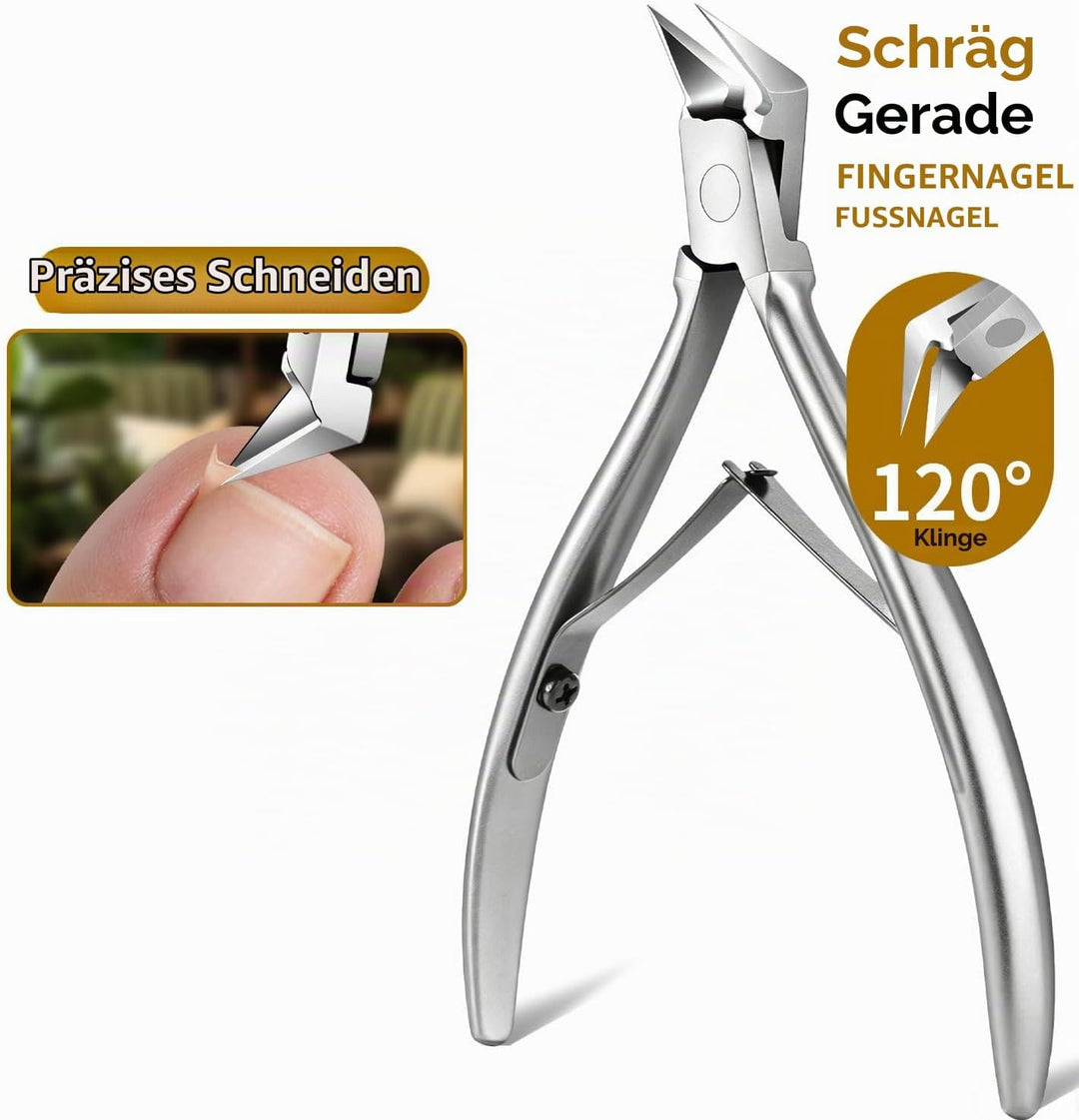 EBEWANLI Set zum Entfernen eingewachsener Zehennägel, 6-teilig Silber, Silber