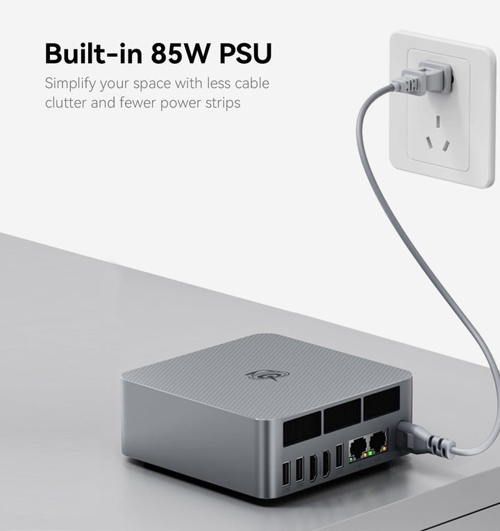 Beelink EQR6 Mini PC, AMD Ryzen 9 6900HX (8C/16T bis zu 4.9Ghz), 24G DDR5 RAM 1TB PCIe4.0 SSD Mini C