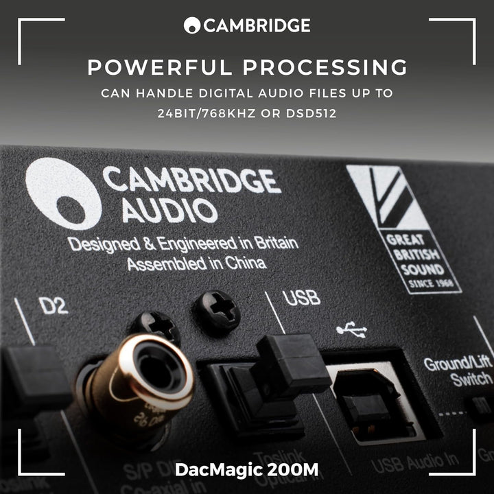 Cambridge Audio DacMagic 200M - MQA HiFi DAC und Kopfhörerverstärker mit Bluetooth - PC/MAC-Unterstü