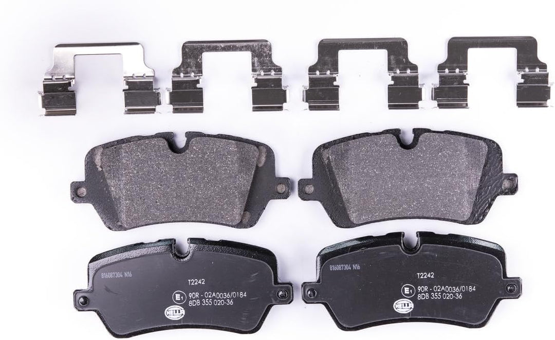 HELLA PAGID 8DB 355 020-361 Bremsbelagsatz - T2242 - Dicke/Stärke: 17.3mm - Bremssystem: TRW - für V