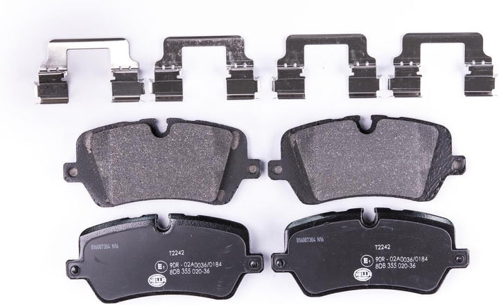 HELLA PAGID 8DB 355 020-361 Bremsbelagsatz - T2242 - Dicke/Stärke: 17.3mm - Bremssystem: TRW - für V