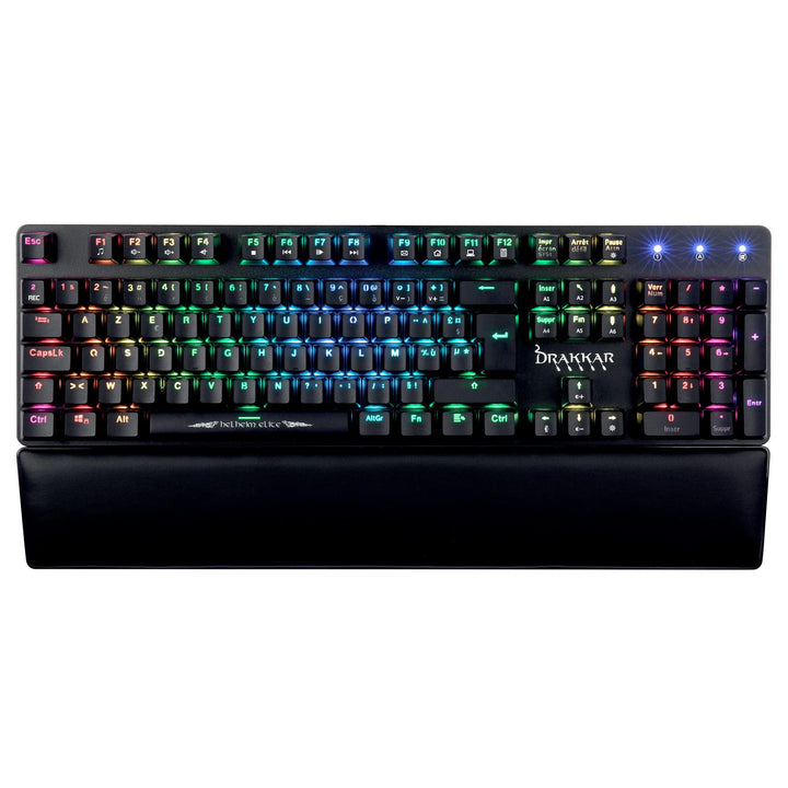 Konix Drakkar Kabelgebundene mechanische Gaming-Tastatur Helheim Elite AZERTY - Volles Anti-Ghosting