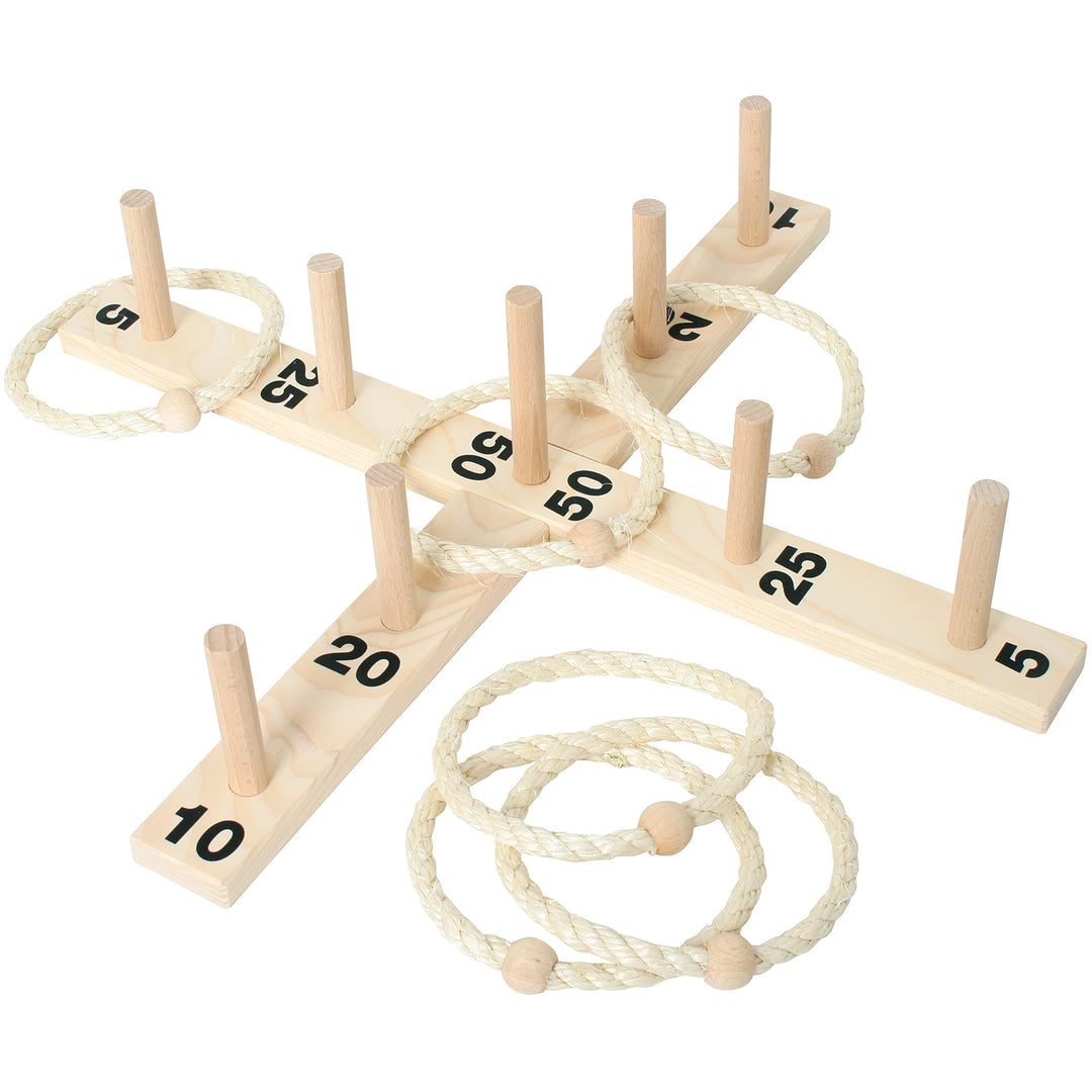 Bartl 103775 Ringwurfspiel Gross aus Holz I Spass für die Gesamte Familie
