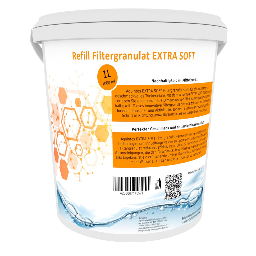 Refill Filtergranulat Ersatz für BWT soft und Aarke Pure Clean + Taste EXTRA SOFT Filtergranulat von