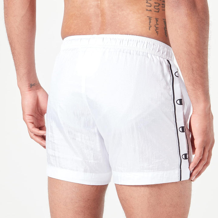 Champion Herren Legacy Beachshorts American Tape Badehose XL Weiss, XL Weiss
