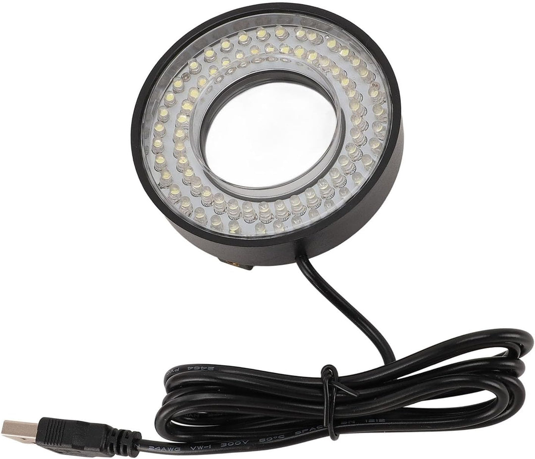 Mikroskop LED Ringlicht, 72 LEDs, 6500 K–7500 K, Verstellbare Beleuchtung, USB 5 V, Mikroskop Licht