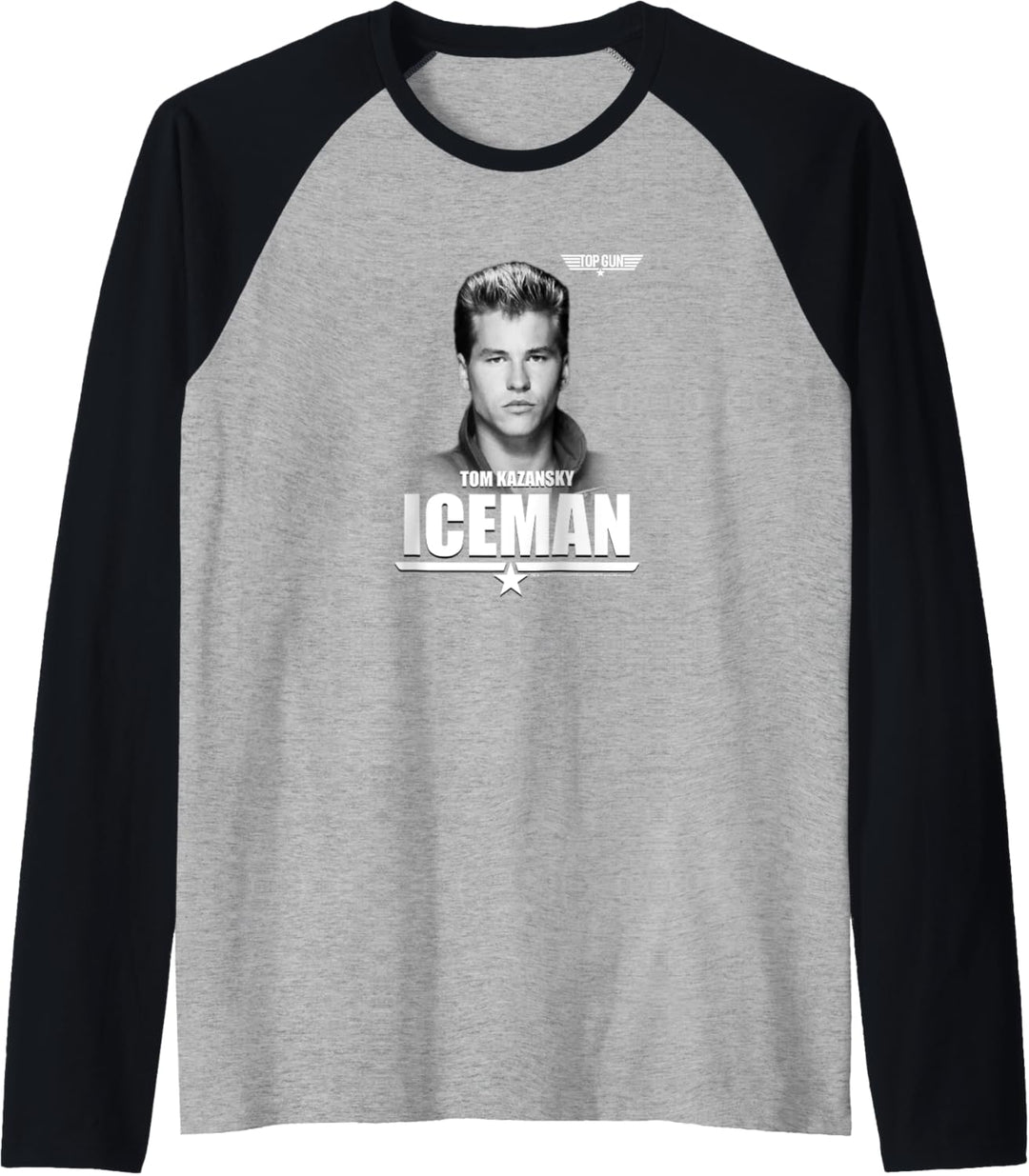 Top Gun Tom Kazansky The Iceman Portrait Raglan