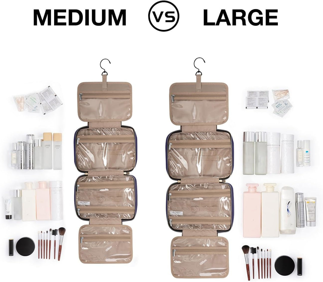 BAGSMART Kulturtasche Reise zum Aufhängen Kulturbeutel Damen für Makeup, Toilettenartikel (L-Blau),