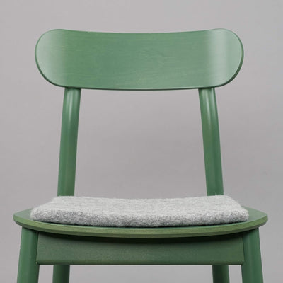 myfelt Flache Filz Sitzauflage, Filz Stuhlauflage - Carl - quadratisch, 36x36 cm, Beige Grau Meliert