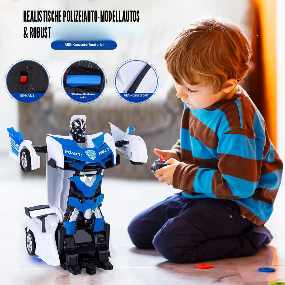 Transformator Spielzeug Verformung RC Auto Ferngesteuertes Auto Roboter Spielzeug für Kinder Jungen