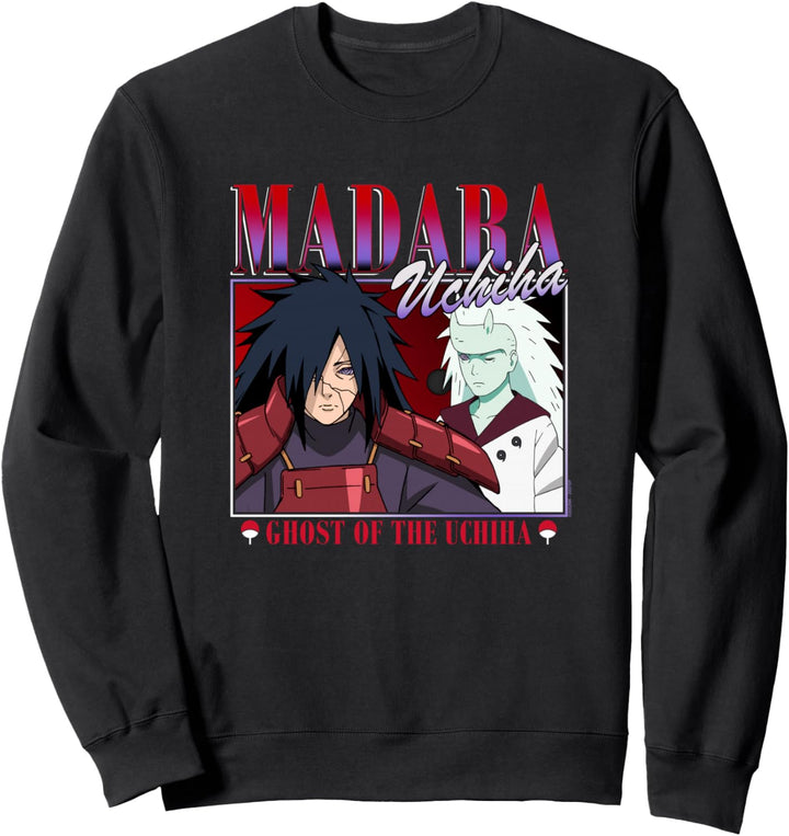 Naruto Shippuden Madara Uchiha 90er Bearbeiten Sweatshirt