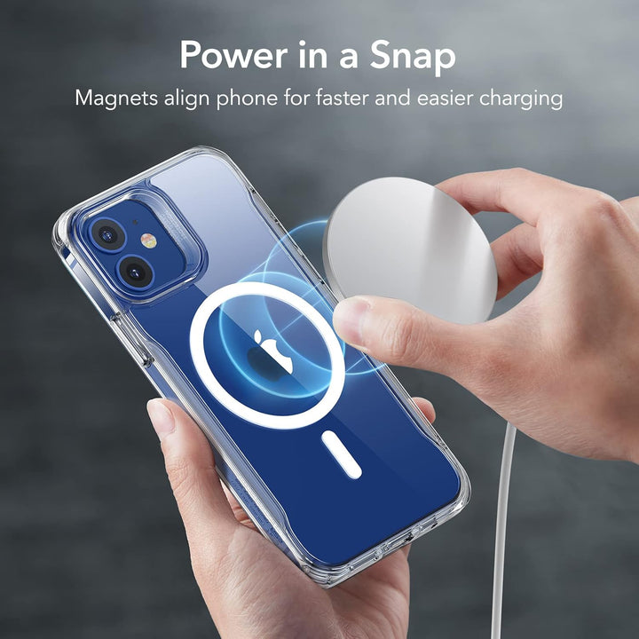 ESR Hülle für iPhone 12, iPhone 12 Pro 2020 Sidekick Hybrid Magafe Case, Transparent Handyülle mit H