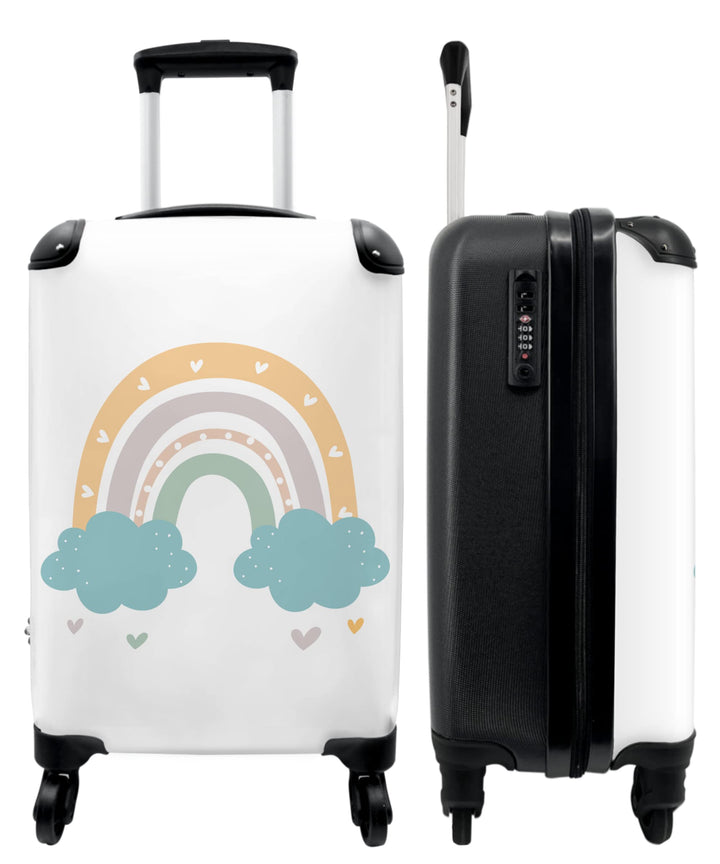 NoBoringSuitcases.com® Koffer Handgepäck - Kinderkoffer Mädchen, Reisekoffer Kinder, Leichtgewicht,