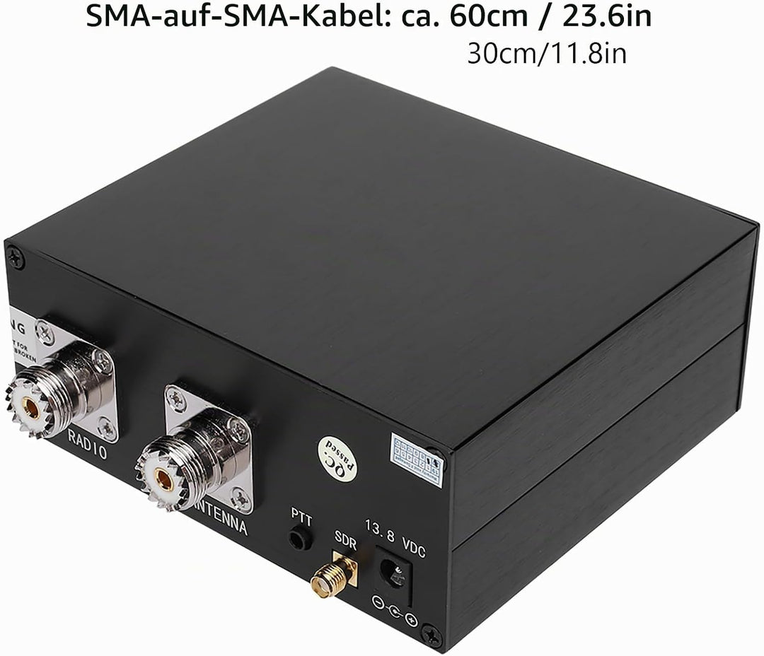 LiebeWH Conmutador TR SDR Transceptor Compartidor de Antena 100W DC-160MHz Carcasa Aleación Aluminio