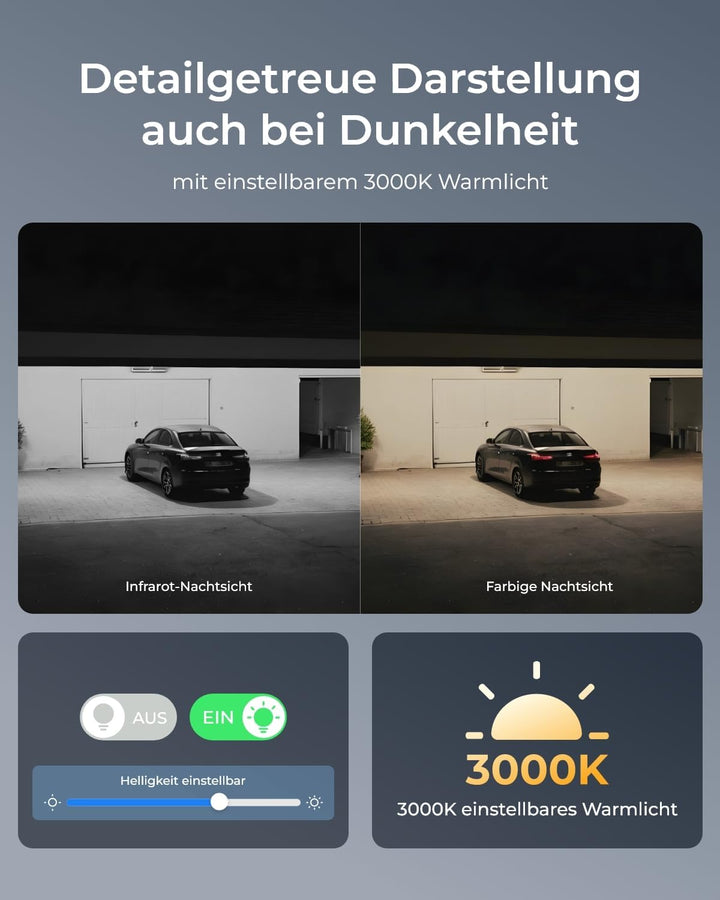 Reolink 4K Wi-Fi 6 Überwachungskamera Set mit IK10 Vandalismusschutz, Farbnachtsicht, 12CH NVR mit 2