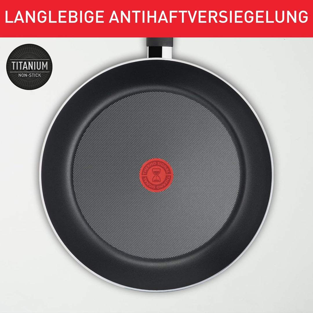 Tefal Day By Day ON B56406AZ Bratpfanne, 28 cm, Tiefe Form, Gas-, Elektro- Und Keramikherde, Mühelos