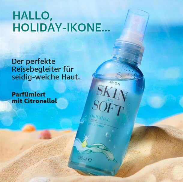 Skin so Soft Original Dry Oil Spray mit Jojoba, 150 ml, 3 Stück 150 ml (3er Pack), 150 ml (3er Pack)