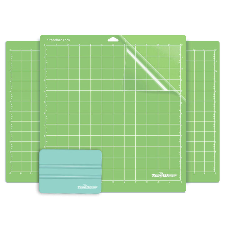 TECKWRAP StandardGrip Schneidematte, 30,5 x 30,5 cm, Grün, 3 Stück, Grün