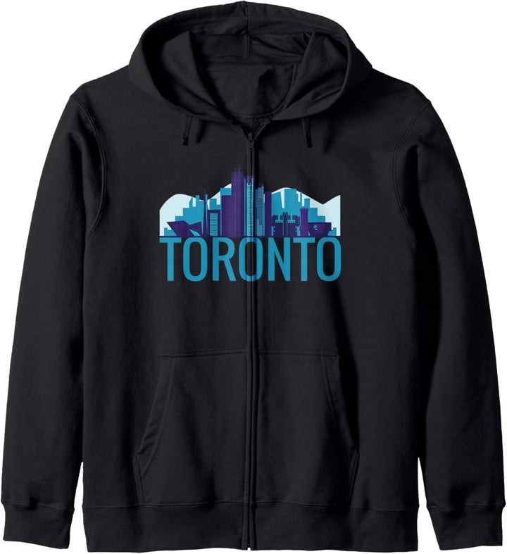Umrissskizze der Skyline von Toronto, Kanada City Kapuzenjacke