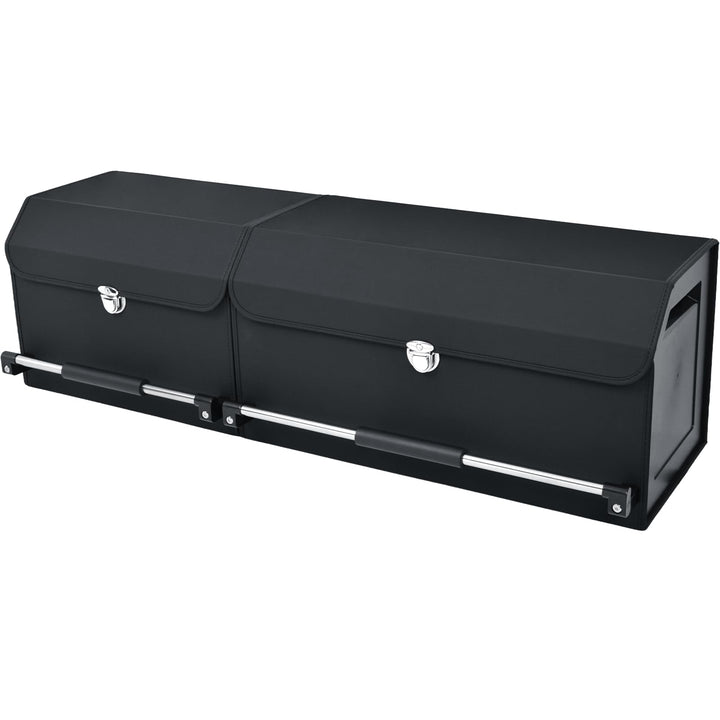 Kofferraum Organizer mit Deckel, 2-in-1 Modular XXL Aufbewahrungsbox aus Hochwertigem Nappa-Leder, T