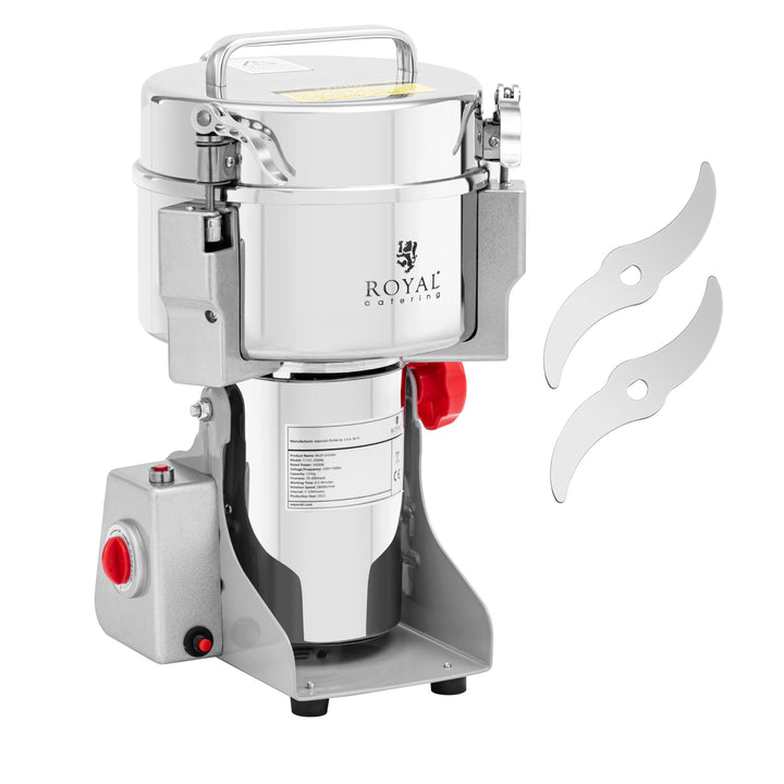 Royal Catering RCMZ-2000N Gewürzmühle elektrisch 2000 g 21 x 9.5 cm 3400 W Multi-Zerkleinerer elektr