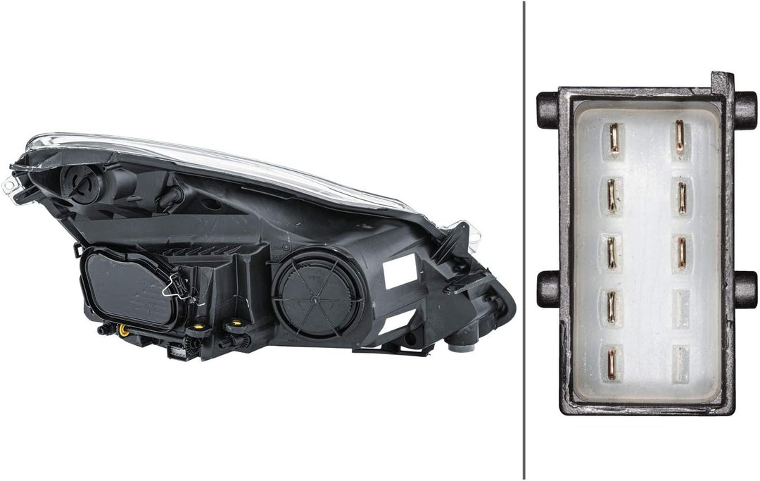 HELLA 1EG 354 534-011 Halogen-Hauptscheinwerfer - links - für u.a. Opel Corsa D (S07) Links (Fahrers