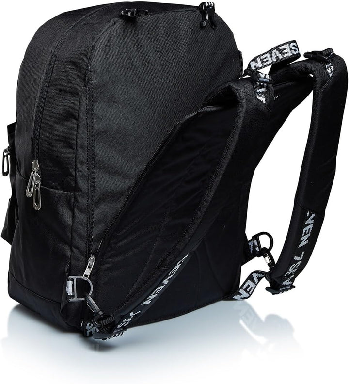 Seven Wende-Rucksack, aus nachhaltigem Stoff, Geräumige Schultasche für Teenager, Mädchen &amp; Jungen,