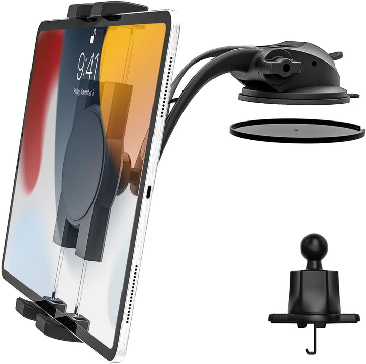 woleyi Tablet Halterung Auto Saugnapf, Armaturenbrett Windschutzscheibe Lüftung KFZ Tablet Halterung