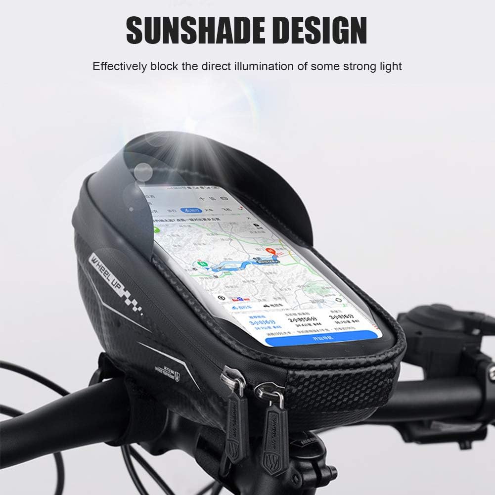 ,a Wheel Up MTB Fahrradtasche Touchscreen Radfahren Wasserdicht Front Tube Phone Case