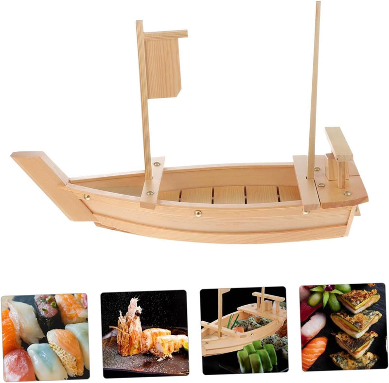 Cabilock 1stk Sushi-Boot Vorspeise-Abendessen-tablett Platten Zum Süssigkeitenschale Sashimi-servier