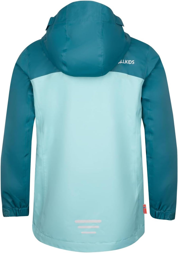 Trollkids Girls Bryggen 3in1 Jacket 104 Teal/Aqua, 104 Teal/Aqua
