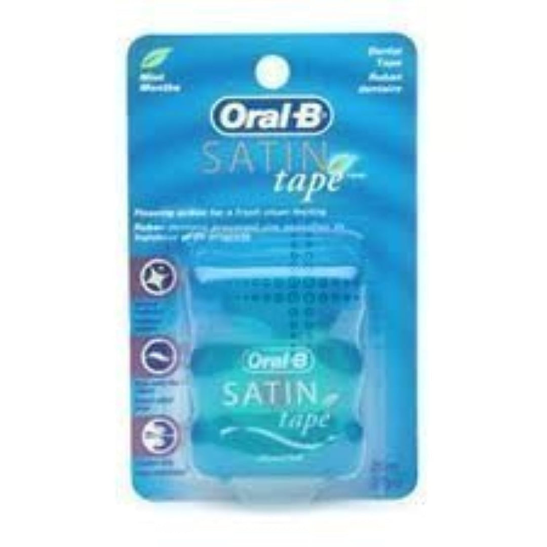 Oral-B Satinband, 25 m, 3 Stück Minze 1 stück (3er Pack), Minze 1 stück (3er Pack)