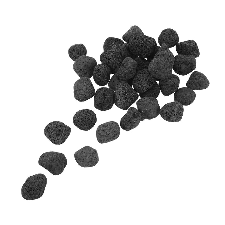 Lavasteine 1200g Natürliche Schwarze Vulkansteine 3-5cm Kaminsteine für Feuerstelle Dekorative Garte