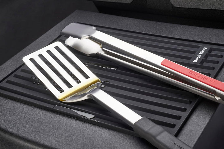 Broil King 60009 Grill-/Grillzubehör, Silikon Besteckablage, edelstahl, 35,5 x 28 cm 35,5 x 28 x 1 c