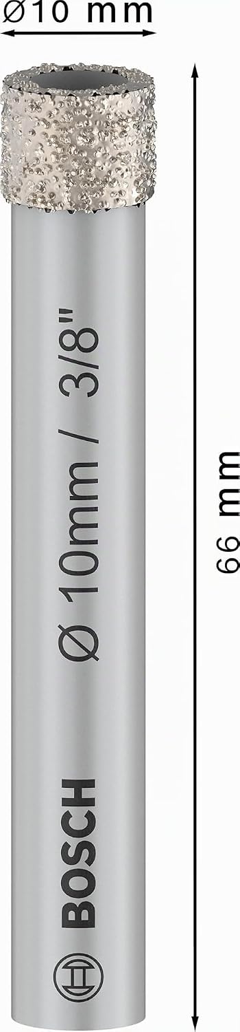 Bosch 1x PRO Ceramic Diamanttrockenbohrer für Zylinderschaft und Bohrmaschine/Schrauber (für Fliesen