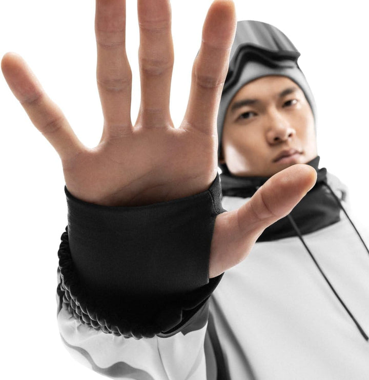 SIROKO W1 Ski- &amp; Snowboardjacke Herren Wasserdicht Wärmeschutz Fronttasche Wintersport XL Grau/Schwa