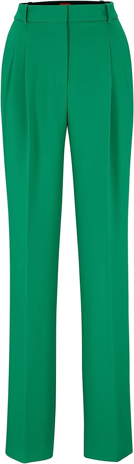 HUGO Damen Havira Trousers 46 Medium Green311, 46 Medium Green311