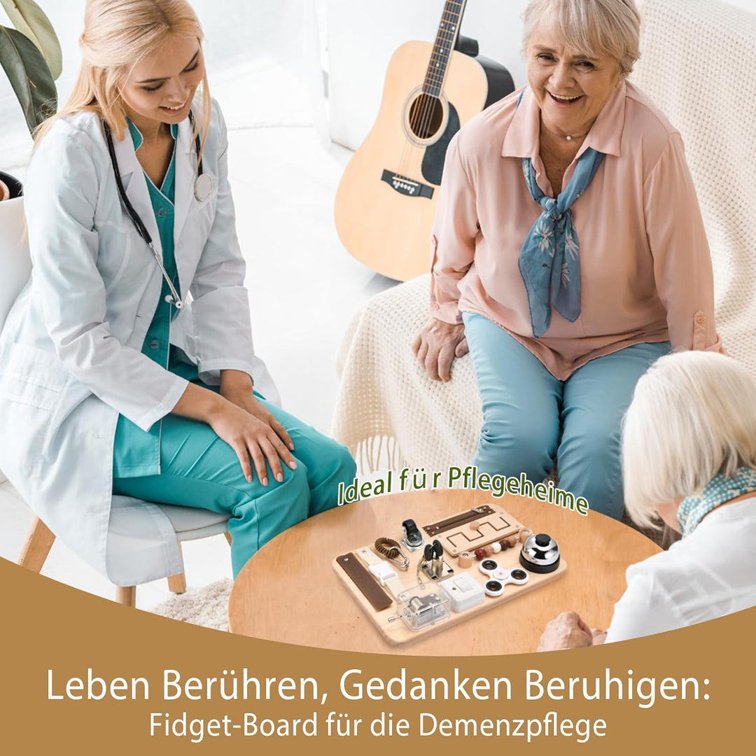 Potatomato Fidget Busy Board für Erwachsene – Beschäftigung für Senioren mit Demenz & Alzheimer –Mul