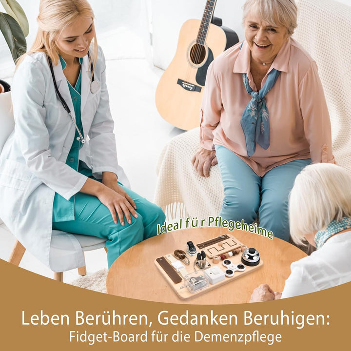 Potatomato Fidget Busy Board für Erwachsene – Beschäftigung für Senioren mit Demenz & Alzheimer –Mul