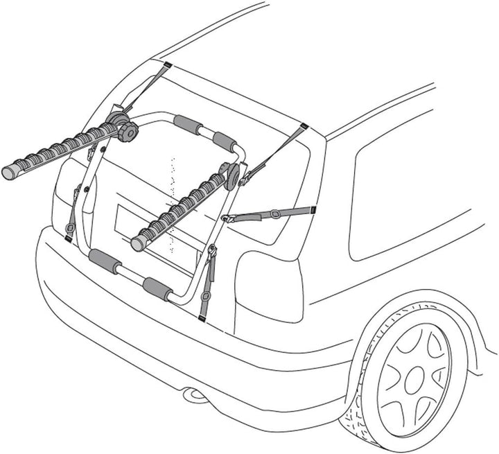 Menabo Biki Fahrradträger Heckträger für 3 Fahrräder