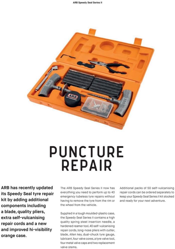 ARB 10000011 Speedy Seal 2 – Universal-Reparatur-Set für Auto, LKW, Wohnmobil, Jeep, ATV, Motorrad,