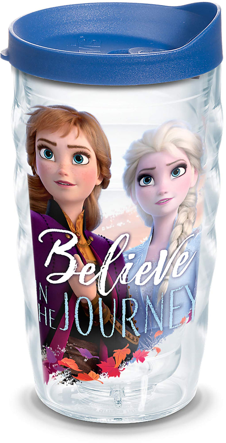 Tervis Disney Frozen 2 Anna Elsa Journey Thermobecher, BPA-frei, isoliert, mit Wickeltuch und Deckel