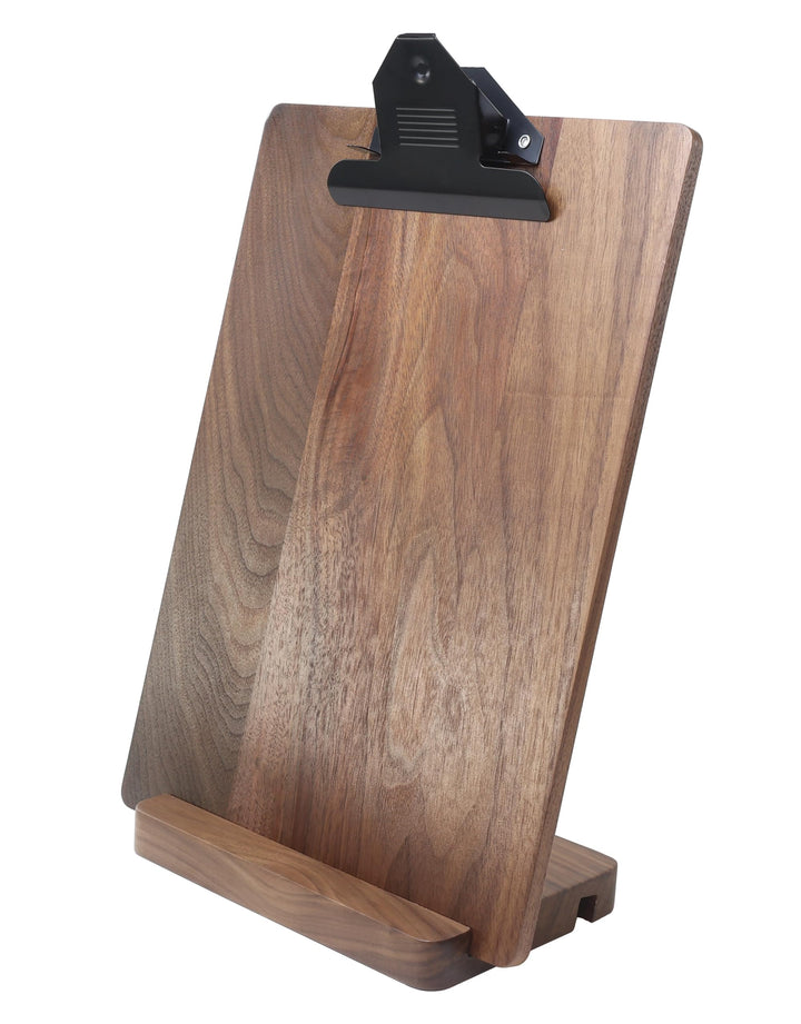 Klemmbrett aus massivem Hartholz mit Ständer, Menühalter aus Holz für Restaurants, Tischständer, Qui