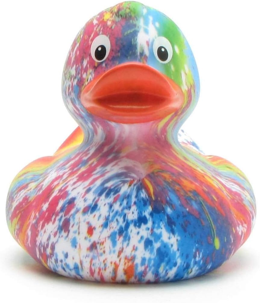 Badeente - personalisierbar (Rainbow), Rainbow