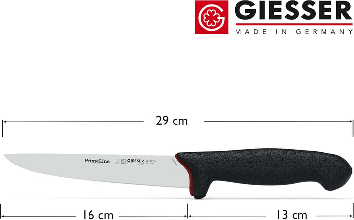 Giesser seit 1776 - Made in Germany - Stechmesser rutschfest PrimeLine, Klinge 16 cm, schwarz, schar